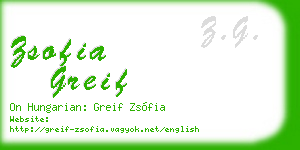 zsofia greif business card
